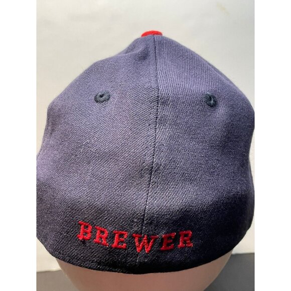SE Shooting Star hat cap 6" fitted medium large Pro Flex Brewer blue red - Picture 3 of 8